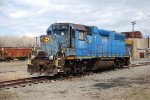 GNWR 50 stands idle on a siding at GNWR's facility